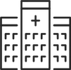 a black and white image of a building