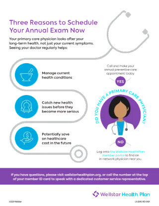 Three Reasons to See Your PCP Member Flyer