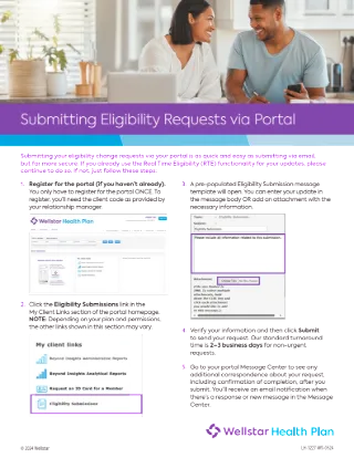 Portal Eligibility Submission Tutorial Flyer