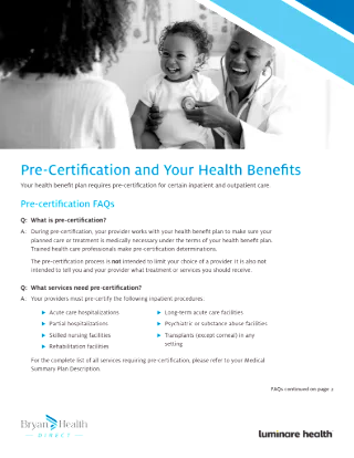 Pre-certification Member Flyer