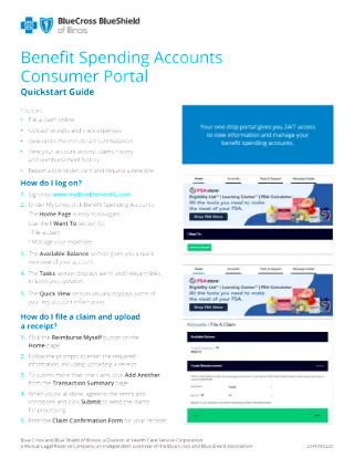  Benefit Spending Accounts Consumer Portal QuickStart Guide