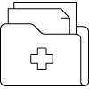 a black background with a black square