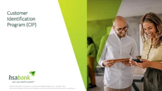 Customer Identification Program (CIP)