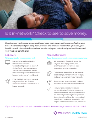 Is it in-network? Member Flyer