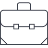 a black briefcase with a black background