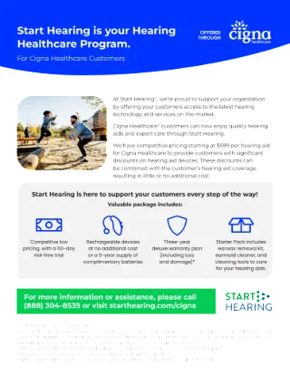 Cigna Start Hearing Employer Flyer