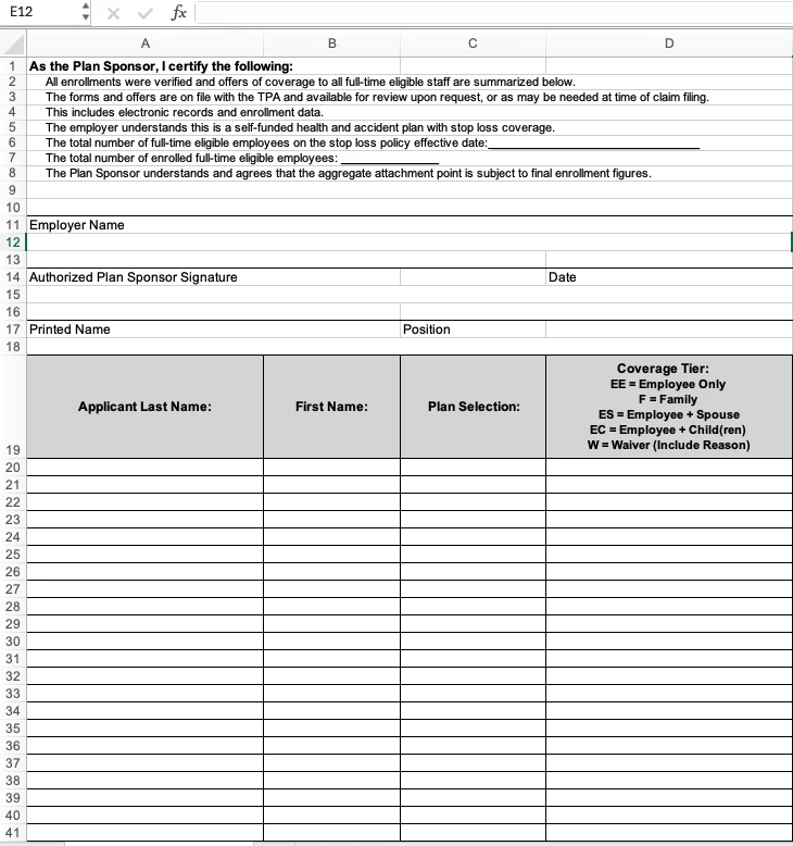 25+ ER Eligibility Certification Form (2022)