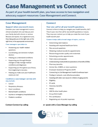Case Management vs Connect