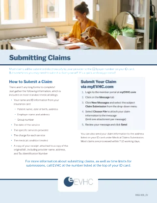 Submitting Manual Claims Member Flyer