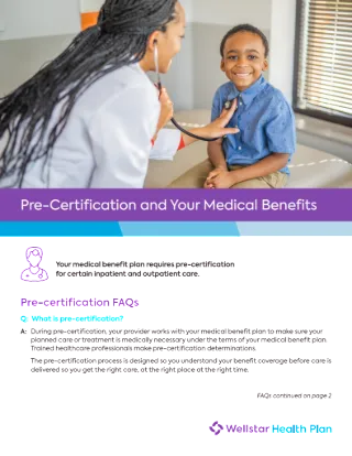 Pre-certification Member Flyer