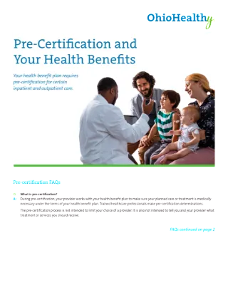 Pre-certification Member Flyer