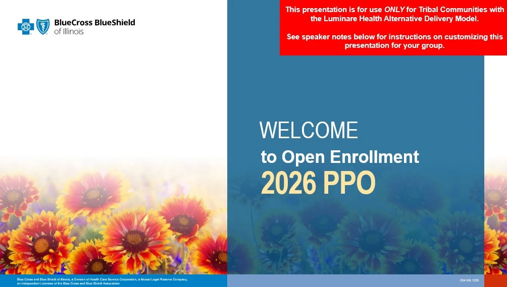 EMI Tribal Open Enrollment Member Presentation (IL Group)