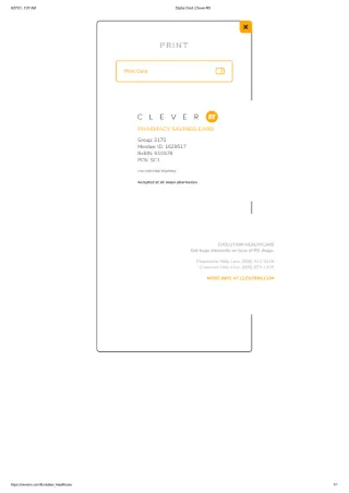 Clever RX Digital Card