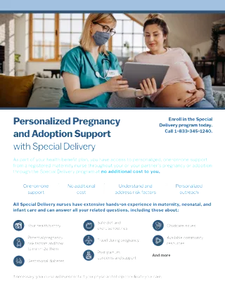Special Delivery Member Program Overview Flyer