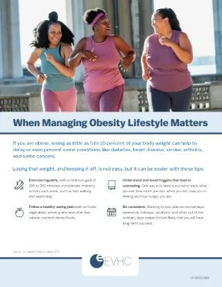When Managing Obesity Lifestyle Matters