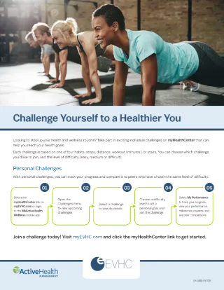 Challenge Yourself to a Healthier You