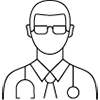 a black background with a black square