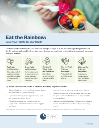 Eat the Rainbow - Fruits and Veggies Flyer