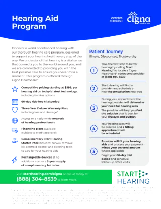 Cigna Start Hearing Member Flyer