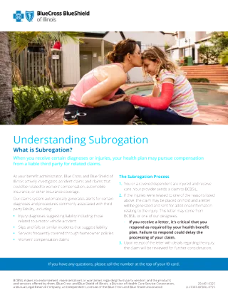 Understanding Subrogation Member Flyer