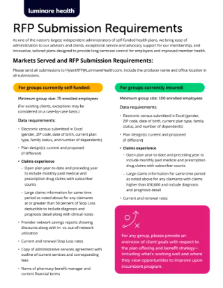 RFP Submission Requirements