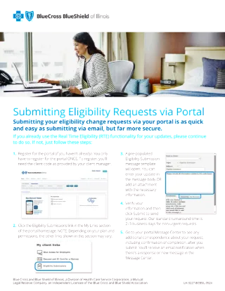 Portal Eligibility Submission Tutorial Flyer