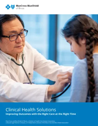 Clinical Health Solutions Sales Brochure (CHS 1.0 Tribal)