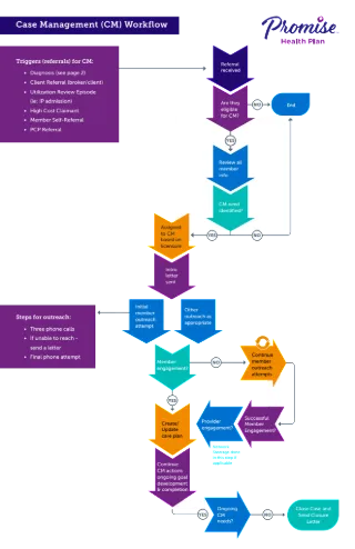 Promise Health Plan Case Management Process Flow
