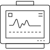 a black background with a black square