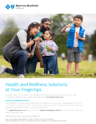 Health and Wellness Solutions Member Flier (CHS 2.0 Tribal)