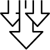 a black background with a black square