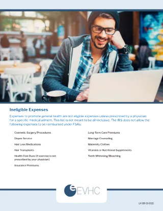 Medical FSA Eligible and Ineligible Expenses Flyer