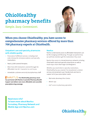 OhioHealthy Pharmacy Benefits Member Flyer